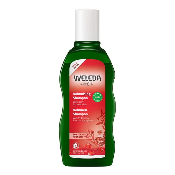 WELEDA Pomegranate Hair Shampoo, 6.8 fl oz (200 ml), Fluffy, Volume Hair, Slightly Sweet and Rich Scent, Naturally Derived Ingredients, Organic