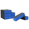 500 piece Black Blue Sanding Block 3 Way 120/120/120 Nail Buffer Blocks