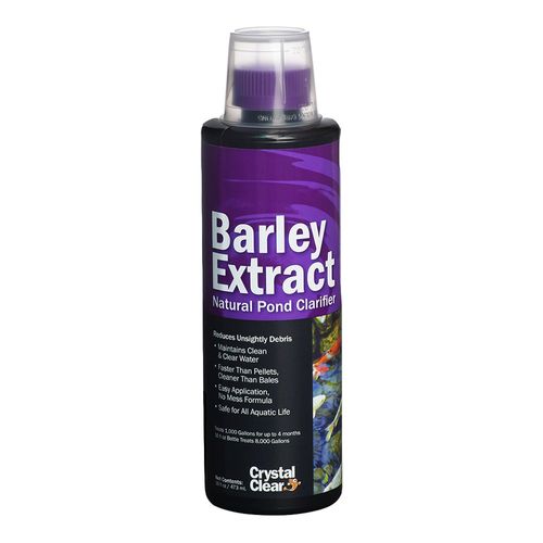 Crystal Clear Barley Extract Concentrate - Natural Liquid Pond Clarifier - 16 Ounce of Barley Straw Extract Treats Up to 8000 Gallons