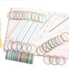 YUBBAEX 60 Rolls Skinny Washi Tape Set Gold Foil Masking Thin Basic Patterns ...