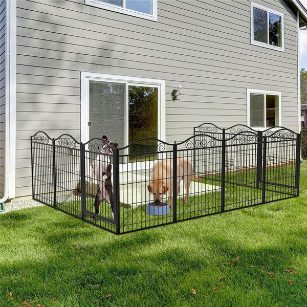 Large 8 Panel Dog Playpens Outdoor Pet Dog Puppy Exercise Play Pens Border Fence