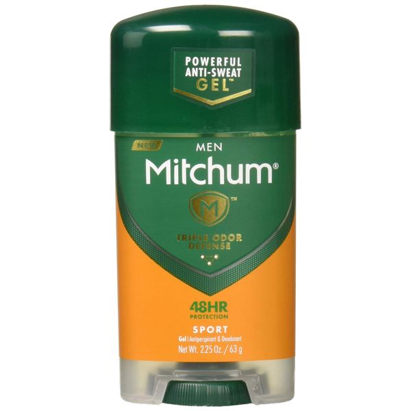 Mitchum Antiperspirant Deodorant Stick for Men, Triple Odor Defense Gel, 48 Hr Protection, Dermatologist Tested, Sport,green 2.25 oz (pack of 2)