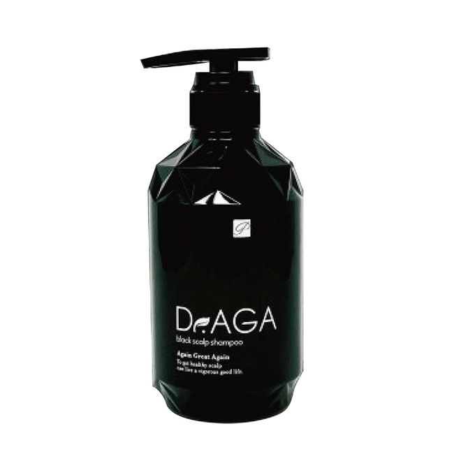 Dr.AGA Mud & Charcoal Black Shampoo (with Stem Cell Extract), 16.9 fl oz (500 ml), For Men & Women