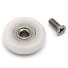 4 Pieces Shower Door Replacement Roller Wheel Runner Diameter 23mm With Free Screw