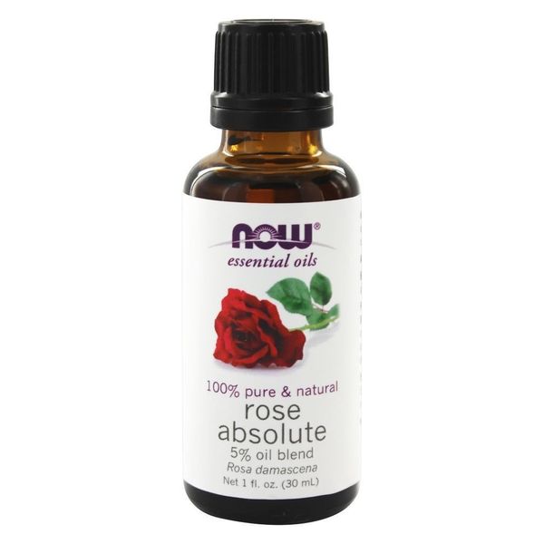Now Foods Pure Rose Absolute 5% Essential Oil Blend 1oz For Diffusers & Burners
