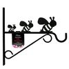 Gifts Direct 2 U Tom Chambers Decorative Bees Hanging Basket Bracket Black - 30cm