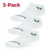 Swiftwick - PERFORMANCE ZERO (3 Pairs) Running Socks, Golf Socks, Durable, Cushioned No-Show Socks (White, X-Large)