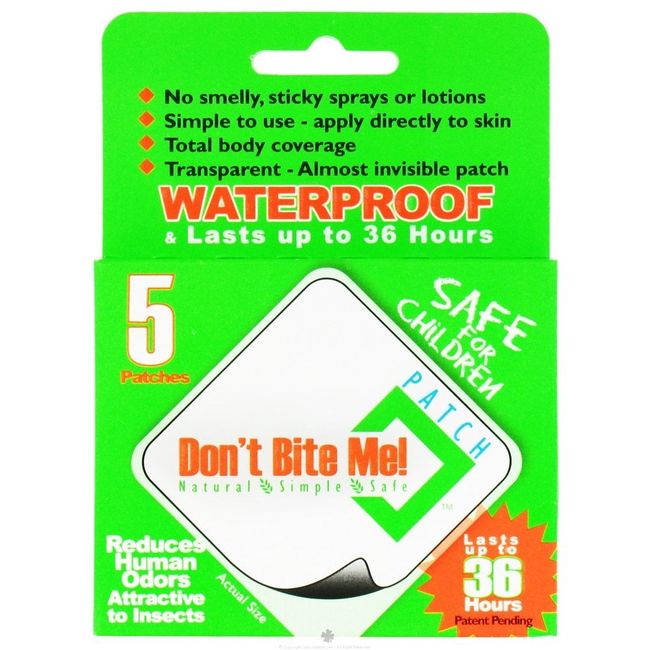 Don't Bite Me Patch Natural Insect Repellent Patches 5 Pack DBMP5