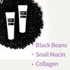 COXIR Black Snail Collagen Eye Cream (30ml / 1.01 fl.oz.) Blackbeans, Snail Mucin,Niacinamide,Collagen formulated slimy textured cream/korean wrinkle care