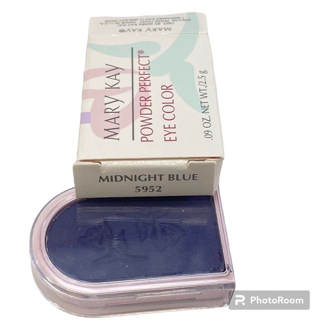 Mary Kay Powder Perfect Eye Color Shadow Midnight Blue 5952 New