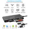 Memory Stick Pro Duo Adapter Multi Card Reader for SD, CF, XD, Micro SD, MS Cards, 7 in 3 Memory Stick Card Reader Adapter Hub for iPhone/iPad/MacBook/Samsung, for Windows, Mac OS, iOS, Linux, Android