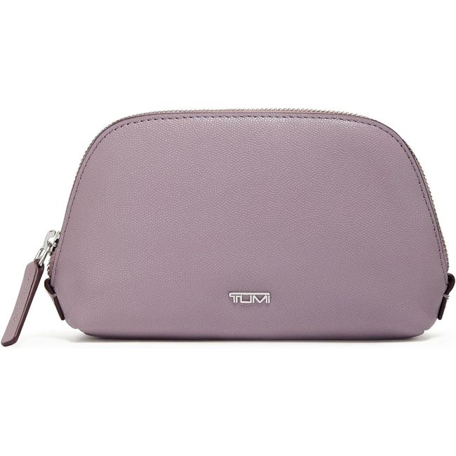 NWT TUMI BELDEN SLG COSMETIC MAKE UP POUCH LILAC PURPLE LEATHER