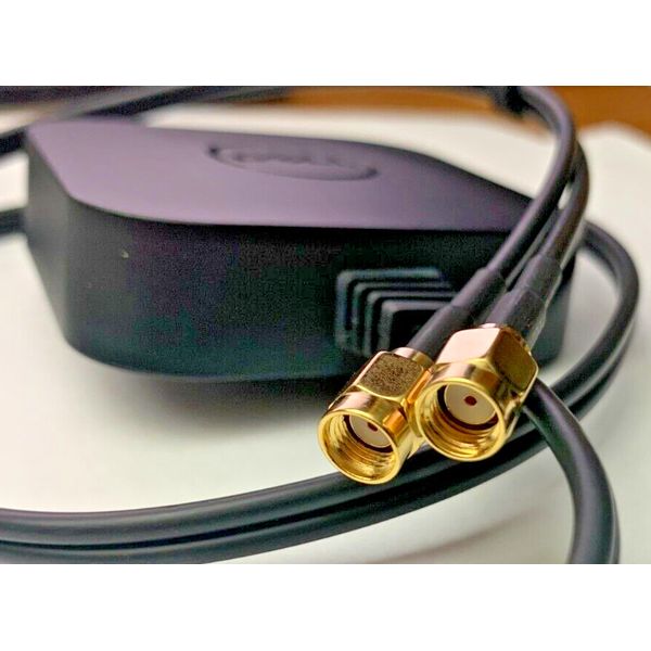 Wall mount WiFi Wireless Network Antenna NEW Dual SMA Cable Adapter Kit 044P8D