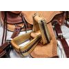3" Roper Rawhide Cowboy Western Saddle Stirrups