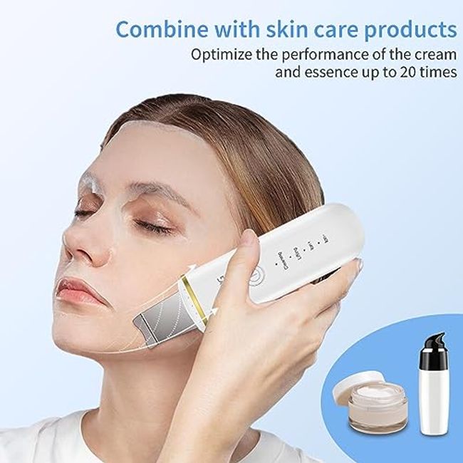 Skin Scrubber Face Skin Spatula, Deep Cleaning Ultrasonic Facial Skin  Cleanser, With 3 Modes Blackhead Removal Device, Pore Cleaning, Ultrasonic  Scraper, USB Rechargeable, For Skin Care Face Lift, Face Spatula Skin  Spatula