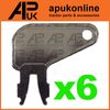 6x Ignition Switch Key Replacement for Cat Caterpillar Equipment Battery Disconnect Plant