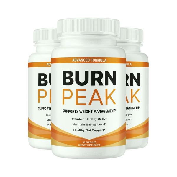 3-Pack Burn Peak Capsules, BurnPeak Weight Management Support - 180 Capsules