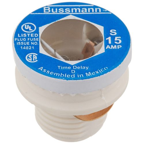 Bussmann S-15 Plug Fuse (Pack of 2)2