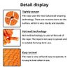 Orange Double Braid Polyester Rope 1/2"×200' 6180Lbs Breaking Strength Bull Rope