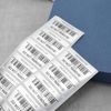 ECSiNG 100pcs Transfer Tamper-Proof Security Void Stickers Evident Security Guarantee Void Labels with a Barcode 25 x 50mm/1x2inch, Silver