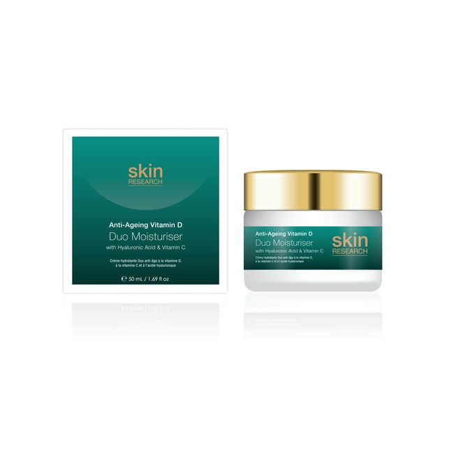 Skin Research Anti-Ageing Vitamin D with Hyaluronic Acid & Vitamin C Duo Moisturiser 50ml