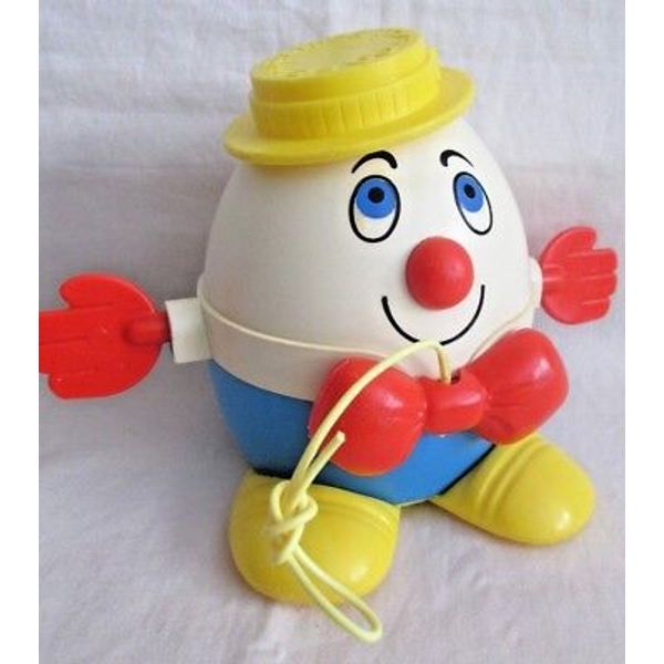 Vintage Fisher Price HUMPTY DUMPTY Pull Along Toy