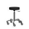TASALON Adjustable Rolling Stool - Swivel Workbench Stool for Kitchen, Salon, Spa & More - Black