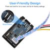 Linkstyle DC Volt Amp Meter Ammeter, DC 5-100V 100A Dual Display Current Voltage Meter Gauge with Hall Effect Sensor Transformer