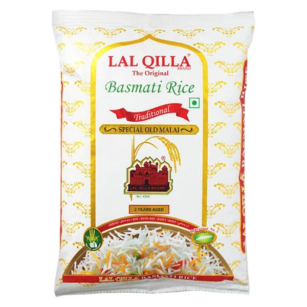 LAL QILLA LAL QILLA Rice Basmati Rice, 2.2 lbs (1 kg), Indian Food