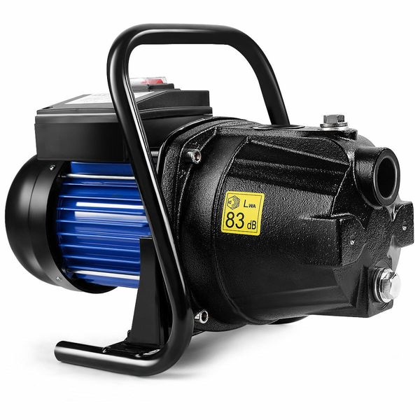 1.6HP Well Water Pump Home Garden Irrigation Booster Jet Pump 1000GPH, 1200W