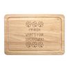 I'm Irish What's Your Superpower Shamrock Rectangular Wooden Chopping Board