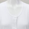 [Women] Open Front Shirt <3/4 Sleeve Hook Type > (Set of 2) For Nursing, Women, Women, Nursing, Skin Wear (L, White)