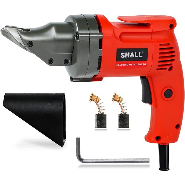SHALL Electric Metal Cutting Shear, Corded Sheet Metal Cutter, Variable Speed