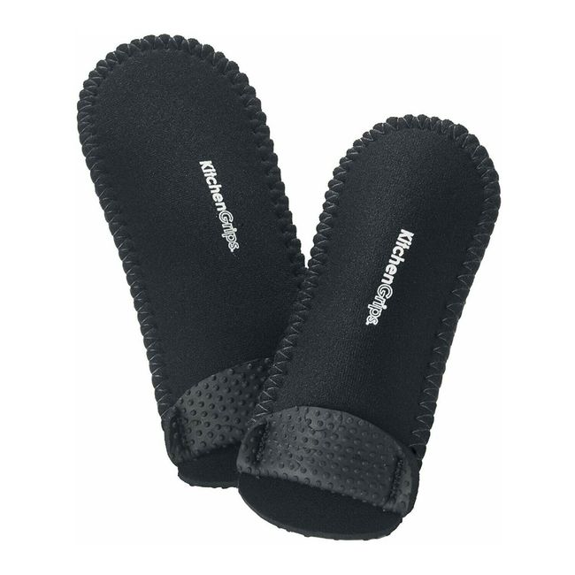 Kitchen Grips Deluxe 2 Piece Pan Handle Holder Set Black