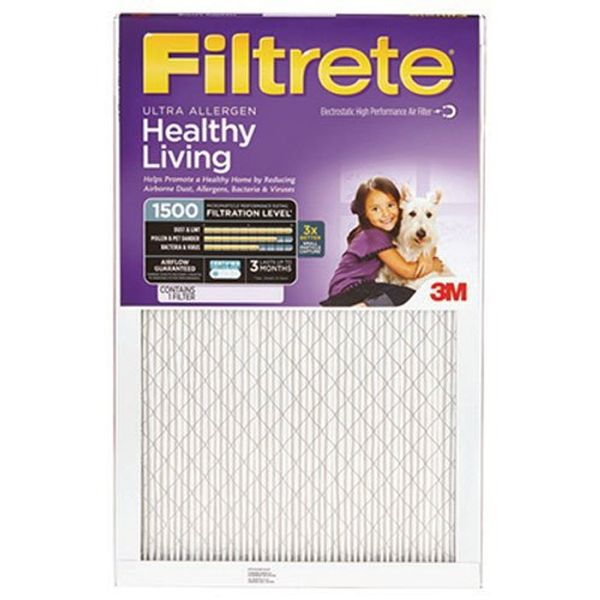 Filtrete 2004-Box 2004DC-6 Healthy Living Ultra Allergen Reduction HVAC Air Filter, 14 x 25 x 1, 4 pack.