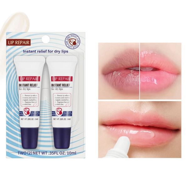 2PCS Lip Repair Ointment,Lip Balm Set,Lip Repair Cream for Dry Cracked Lips,Long Lasting Moisturising Lip Care,Lip Tube Moisturizer Intensive Lip Repair,Hydrating Lip Balm,Lip Treatment for Dry Lips