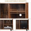 Record Player Stand with Vinyl Record Storage, Mid-Century Turntable Stand for L