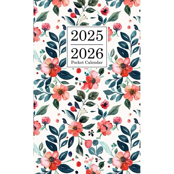 2025-2026 Pocket Calendar: Mark Important Occasions with Our Elegant Two Year 2025-2026 Monthly Planner for Purse | Small Size