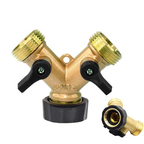 Seawhisper Tap Y Splitter Brass Manifold Two Way Washing Machine Hose Connector 3/4"