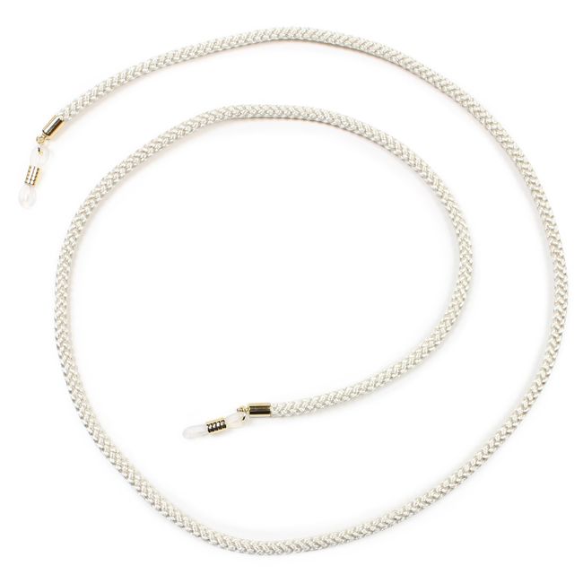 Pearl Glass Cord Edo Cord Made in Japan 27.2 inches (69 cm), Beige