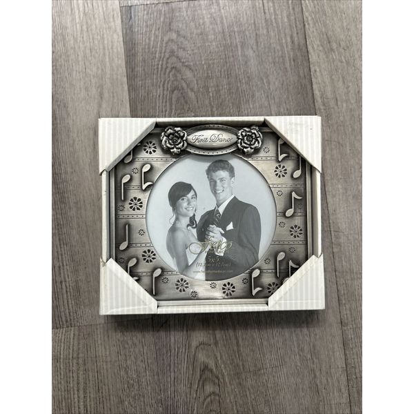 Fetco Home Decor Photo Frame FIRST DANCE Pewter Finish Wedding 5"x5" NEW