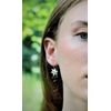 Silver Daffodil Drop Earrings, Welsh Spring Flower Design