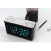 Smartset Alarm Clock Radio with Bluetooth Speaker with USB Port for Iphone/Ipad/