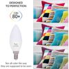 LED Candelabra Bulbs 40W Eqv E12 Base 6 Pack Non-Dimmable Warm White 2700K
