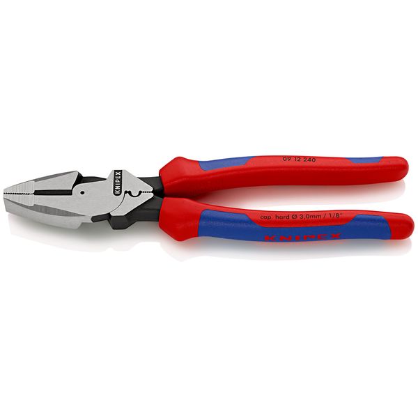 Knipex 09 12 240 9.5-Inch Ultra-High Leverage Lineman's Pliers with Fish Tape Puller and Crimper