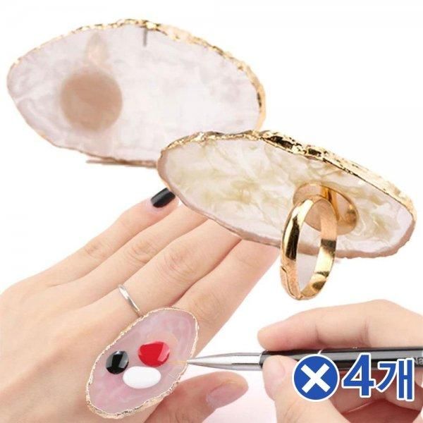 [Other]Lo Makeup Nail Art Mixing Palette Finger Ring Palette x