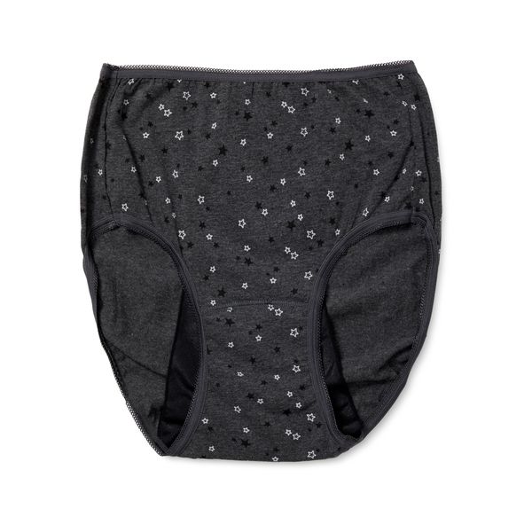 Atsugi 87464QS 87464QS Women's Panties, Shefree Panties, Star Pattern Print, Especially for Frequent Days, oak grey