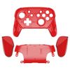 eXtremeRate Octagonal Gate Stick Design Housing Shell for Procon Switch, Clear Material Switch Procon Case, Procon Custom Par-Unit Not Included (Clear Red)