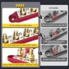 Power Distribution Block Bus Bar, 4 X 3/8" Posts, 6 X #8 Screws Terminals, Max 4