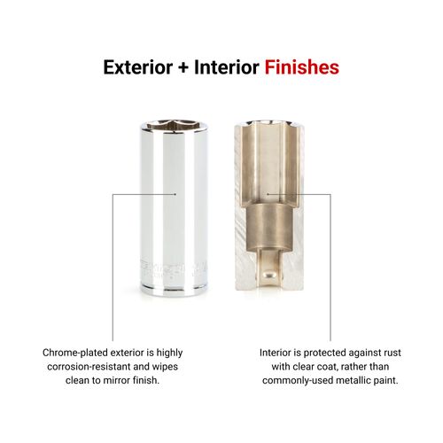 TEKTON 3/4 Inch Drive x 23 mm Deep 6-Point Socket | SHD33123